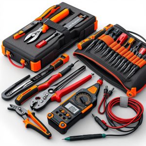 deluxe electrical toolset with carry case